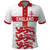 Custom England Fooball Polo Shirt The Three Lions Red Version