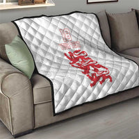 Custom England Fooball Quilt The Three Lions Red Version