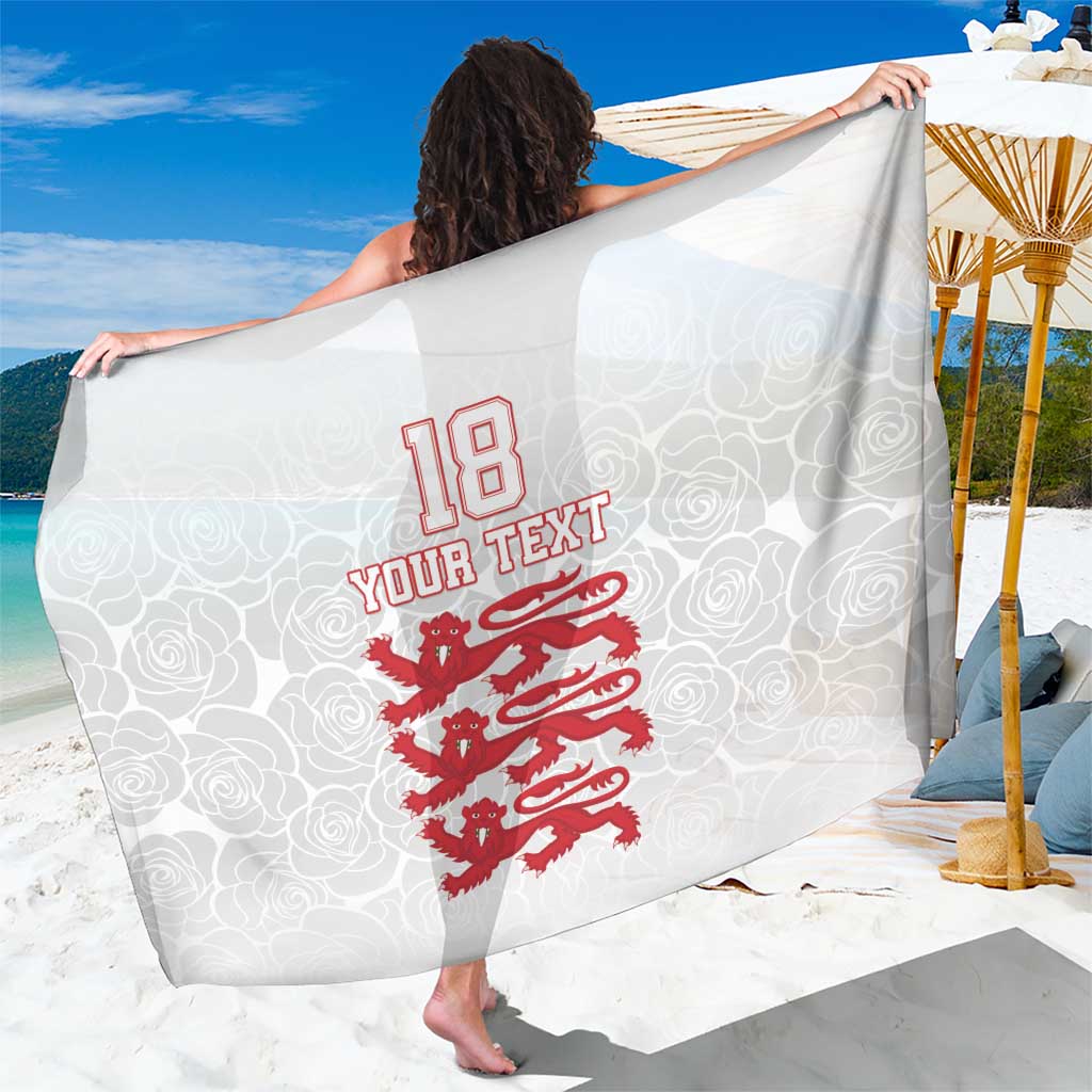 Custom England Fooball Sarong The Three Lions Red Version