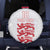 Custom England Fooball Spare Tire Cover The Three Lions Red Version