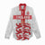 Custom England Fooball Women Casual Shirt The Three Lions Red Version