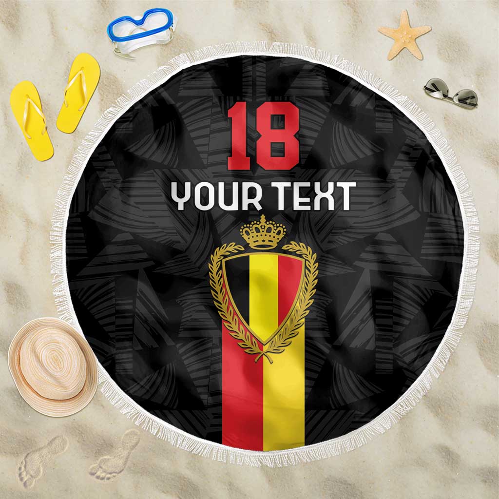 Custom Belgium Football Beach Blanket De Rode Duivels
