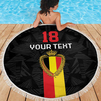 Custom Belgium Football Beach Blanket De Rode Duivels