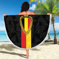 Custom Belgium Football Beach Blanket De Rode Duivels