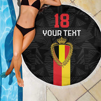 Custom Belgium Football Beach Blanket De Rode Duivels