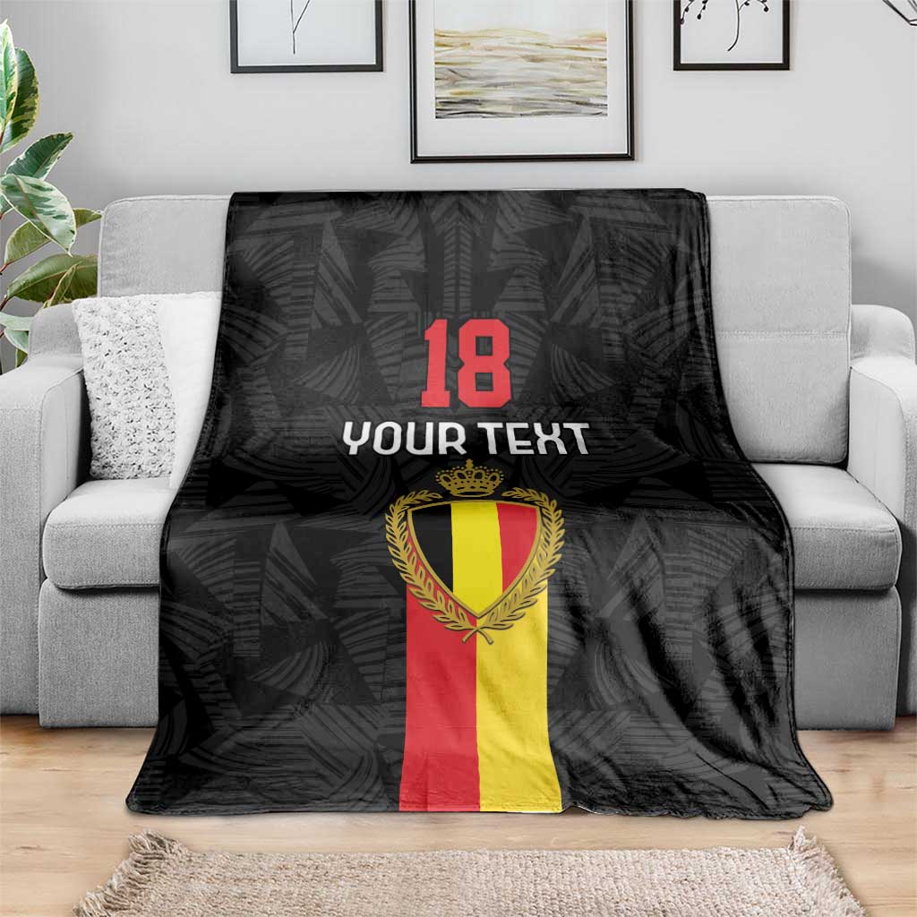 Custom Belgium Football Blanket De Rode Duivels