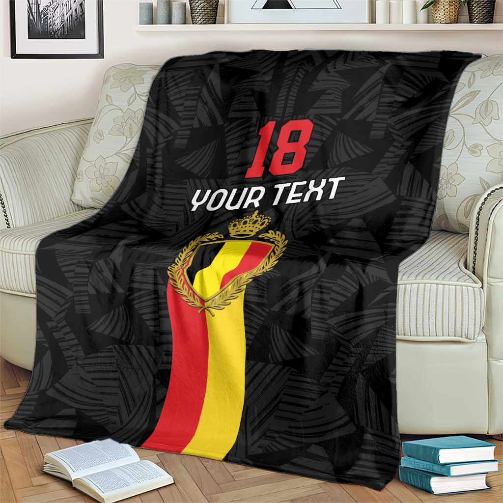 Custom Belgium Football Blanket De Rode Duivels