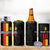Custom Belgium Football 4 in 1 Can Cooler Tumbler De Rode Duivels