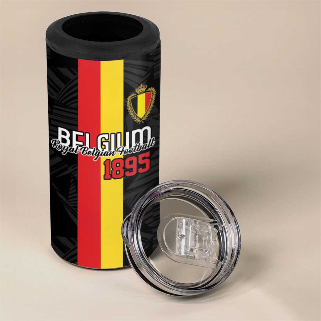 Custom Belgium Football 4 in 1 Can Cooler Tumbler De Rode Duivels
