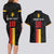 Custom Belgium Football Couples Matching Long Sleeve Bodycon Dress and Hawaiian Shirt De Rode Duivels