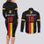 Custom Belgium Football Couples Matching Long Sleeve Bodycon Dress and Long Sleeve Button Shirt De Rode Duivels
