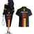 Custom Belgium Football Couples Matching Off The Shoulder Long Sleeve Dress and Hawaiian Shirt De Rode Duivels