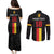 Custom Belgium Football Couples Matching Puletasi and Long Sleeve Button Shirt De Rode Duivels