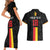 Custom Belgium Football Couples Matching Short Sleeve Bodycon Dress and Hawaiian Shirt De Rode Duivels