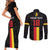Custom Belgium Football Couples Matching Short Sleeve Bodycon Dress and Long Sleeve Button Shirt De Rode Duivels