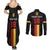 Custom Belgium Football Couples Matching Summer Maxi Dress and Long Sleeve Button Shirt De Rode Duivels