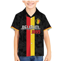 Custom Belgium Football Family Matching Mermaid Dress and Hawaiian Shirt De Rode Duivels