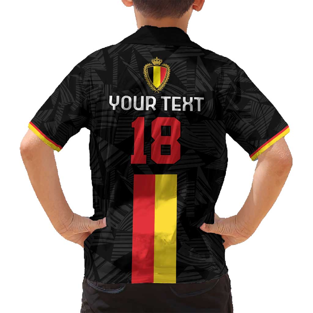 Custom Belgium Football Family Matching Puletasi and Hawaiian Shirt De Rode Duivels