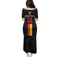 Custom Belgium Football Family Matching Puletasi and Hawaiian Shirt De Rode Duivels