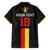 Custom Belgium Football Family Matching Short Sleeve Bodycon Dress and Hawaiian Shirt De Rode Duivels