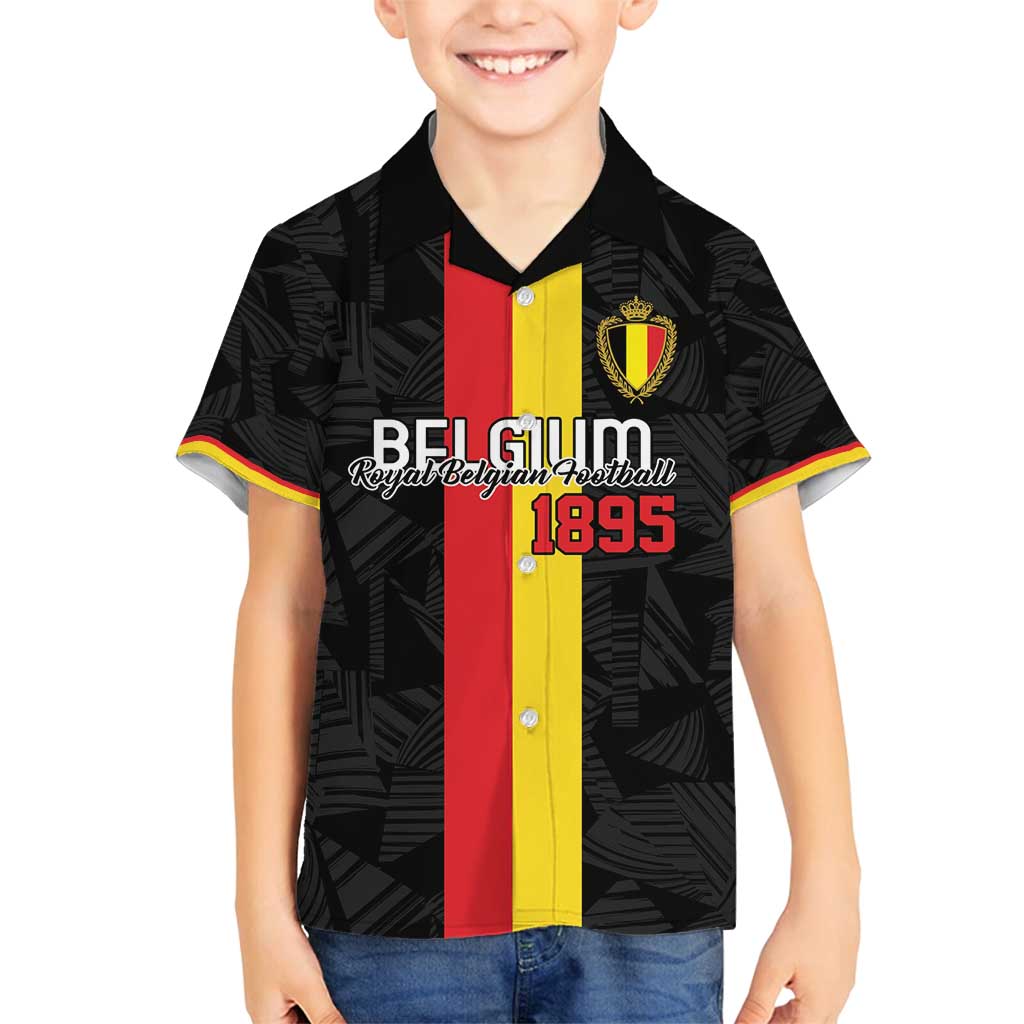 Custom Belgium Football Family Matching Summer Maxi Dress and Hawaiian Shirt De Rode Duivels