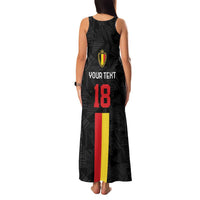 Custom Belgium Football Family Matching Tank Maxi Dress and Hawaiian Shirt De Rode Duivels