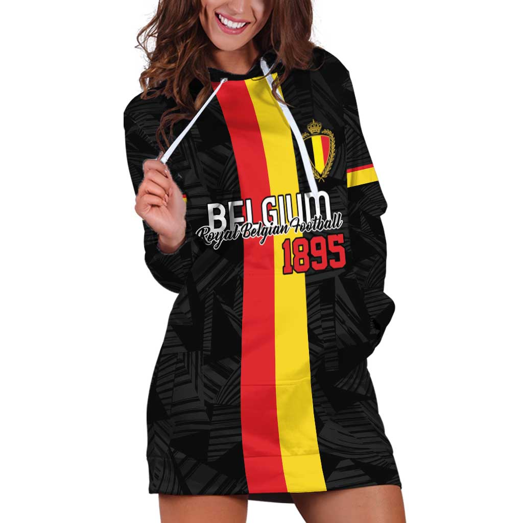 Custom Belgium Football Hoodie Dress De Rode Duivels