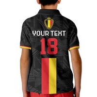 Custom Belgium Football Kid Polo Shirt De Rode Duivels