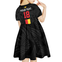 Custom Belgium Football Kid Short Sleeve Dress De Rode Duivels