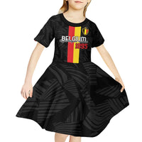 Custom Belgium Football Kid Short Sleeve Dress De Rode Duivels