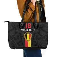 Custom Belgium Football Leather Tote Bag De Rode Duivels