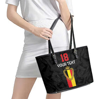 Custom Belgium Football Leather Tote Bag De Rode Duivels
