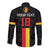 Custom Belgium Football Long Sleeve Button Shirt De Rode Duivels