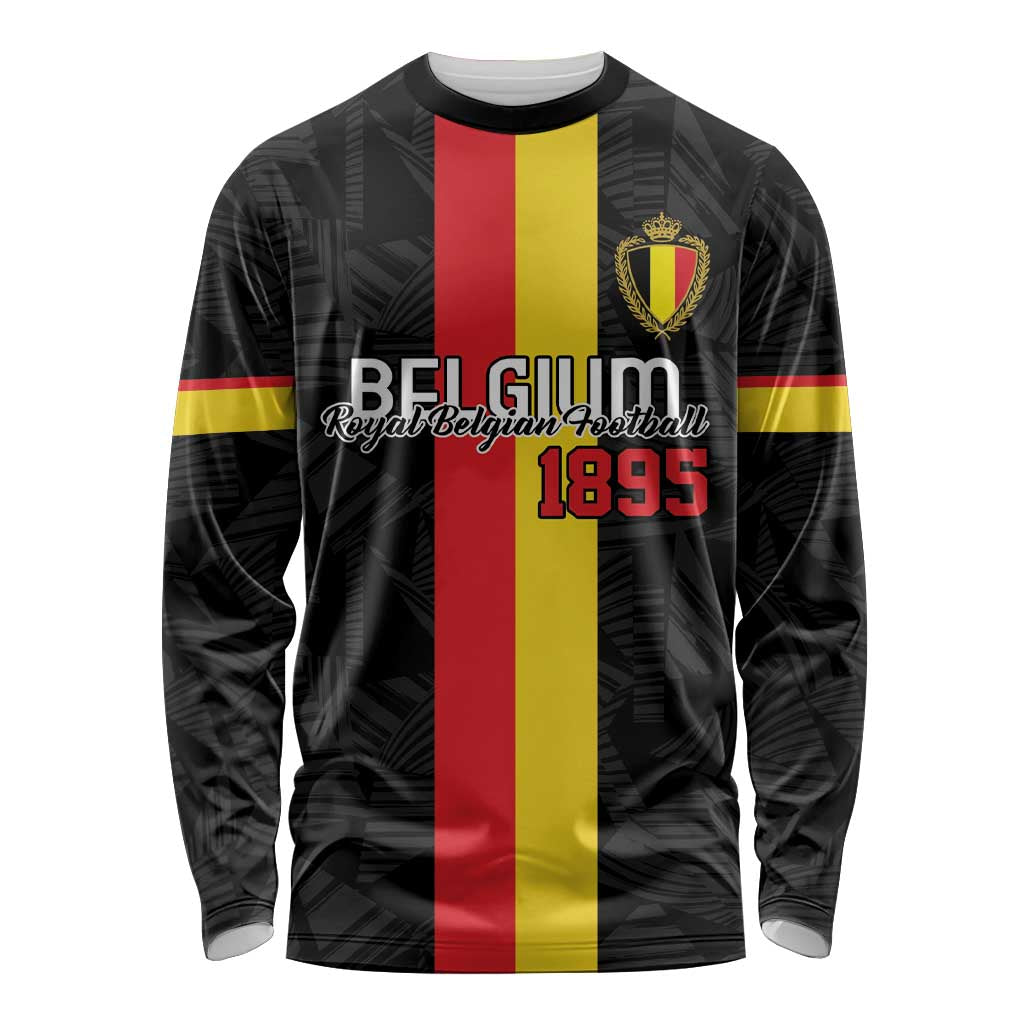 Custom Belgium Football Long Sleeve Shirt De Rode Duivels