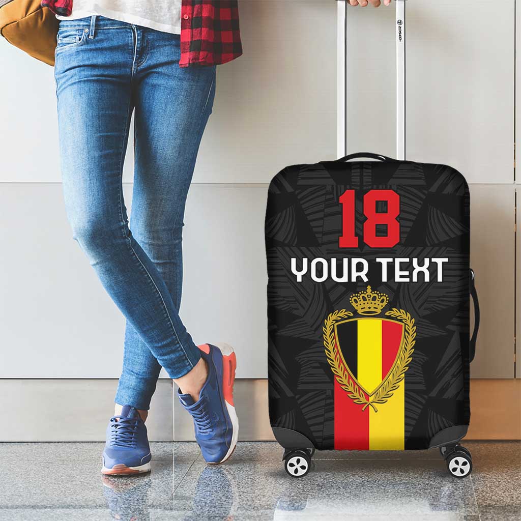 Custom Belgium Football Luggage Cover De Rode Duivels