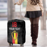 Custom Belgium Football Luggage Cover De Rode Duivels