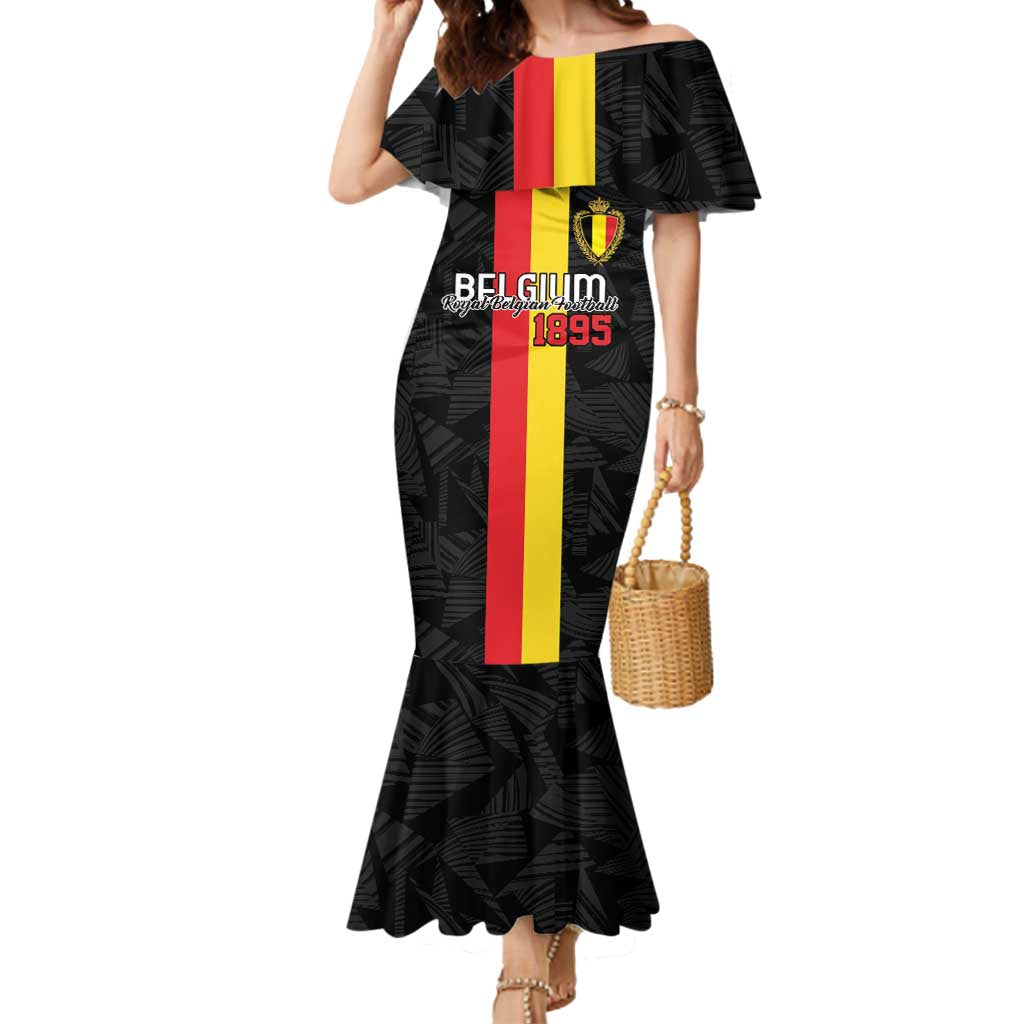 Custom Belgium Football Mermaid Dress De Rode Duivels