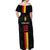 Custom Belgium Football Off Shoulder Maxi Dress De Rode Duivels