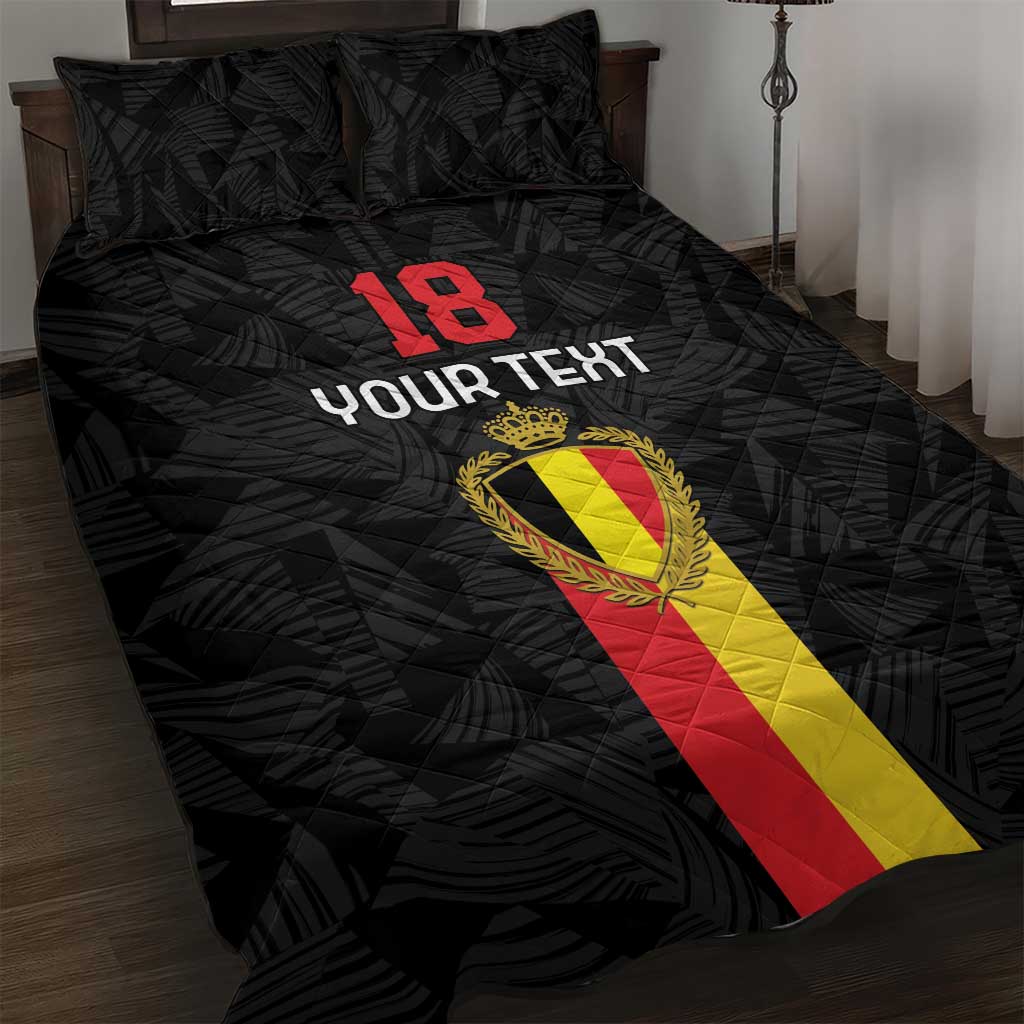 Custom Belgium Football Quilt Bed Set De Rode Duivels