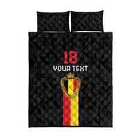 Custom Belgium Football Quilt Bed Set De Rode Duivels