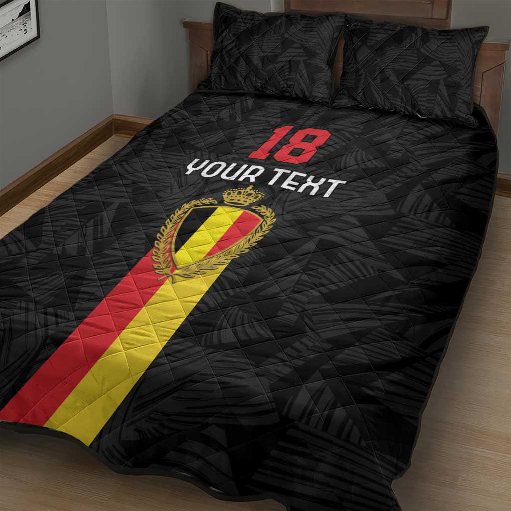 Custom Belgium Football Quilt Bed Set De Rode Duivels