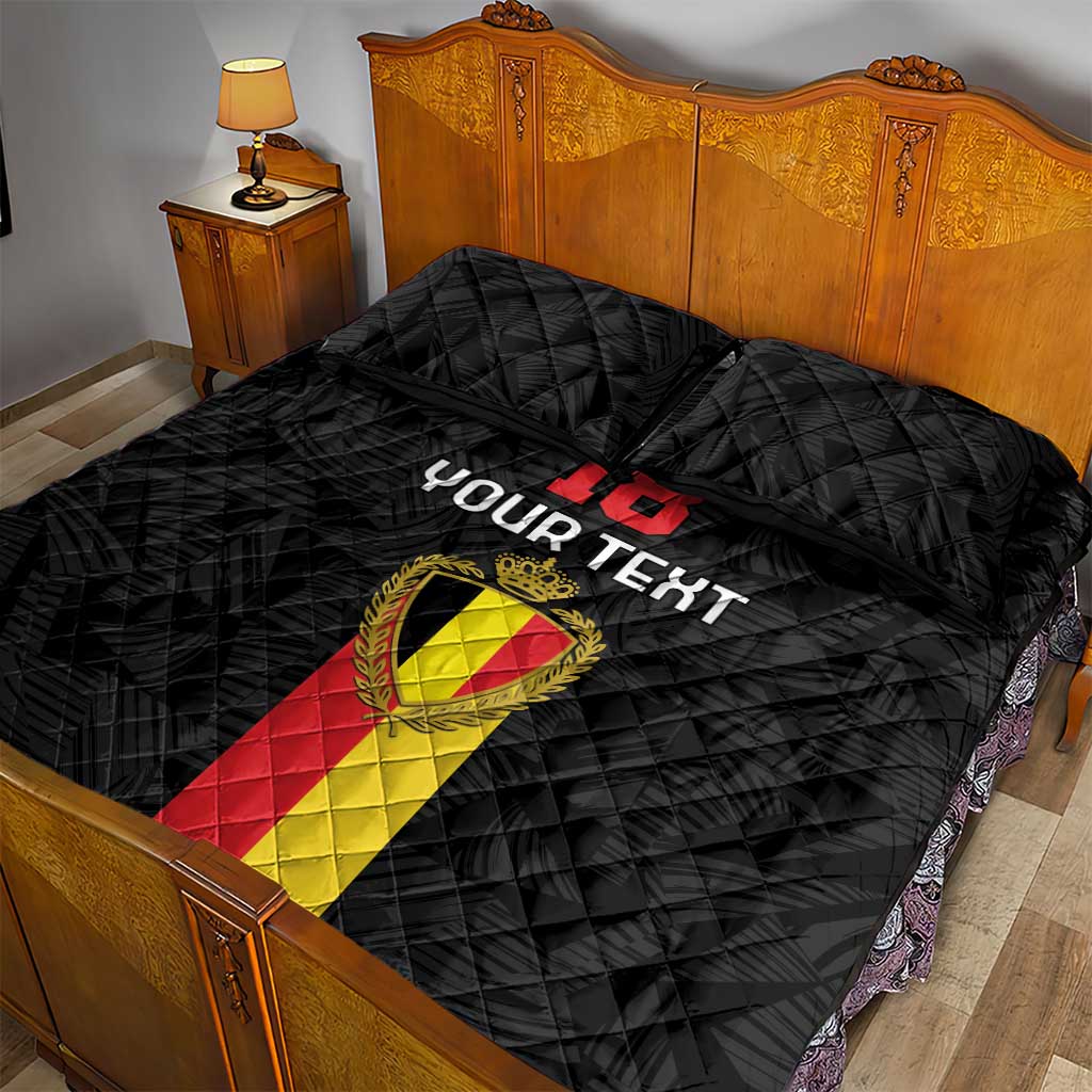 Custom Belgium Football Quilt Bed Set De Rode Duivels