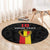 Custom Belgium Football Round Carpet De Rode Duivels