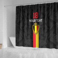 Custom Belgium Football Shower Curtain De Rode Duivels