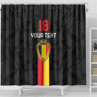 Custom Belgium Football Shower Curtain De Rode Duivels