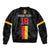 Custom Belgium Football Sleeve Zip Bomber Jacket De Rode Duivels