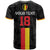 Custom Belgium Football T Shirt De Rode Duivels