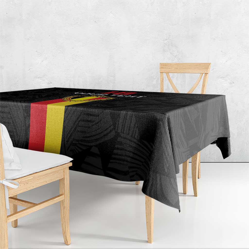 Custom Belgium Football Tablecloth De Rode Duivels
