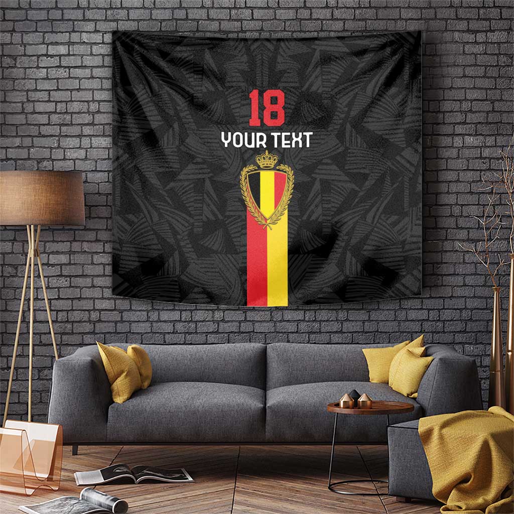 Custom Belgium Football Tapestry De Rode Duivels