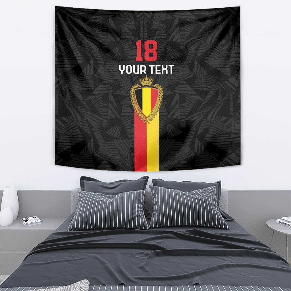 Custom Belgium Football Tapestry De Rode Duivels